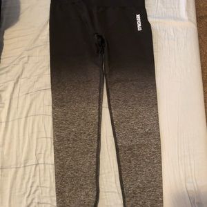 Gymshark adapt ombré black / black mark seamless leggings